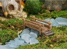 Miniature Fairy Garden And Terrarium Wooden Bridge Figurine