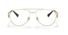 Versace Ve 1269 1002 Gold Metal Eyeglasses 57mm