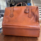 Vintage Bottega Veneta Leather Doctor Bag Large Weekender Travel  W  Lock   Keys