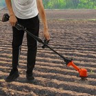 Cordless Mini Tiller Cultivator Electric Handheld Garden Tiller Battery Powered