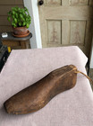 Vtg Antique Hard Carved Wood Shoe Form Cobbler Mold 10 5 Inches