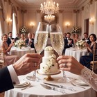 4pcs Silver Wedding Toasting Flutes   Cake Server Set Bride Groom Gift