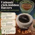 Chefsofi 1 5 Cup-capacity Mortar And Pestle Set - Unpolished Granite - Gray 