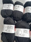 Hjertegarn Hjerte Pico Yarn Wool Blend Black Brown Lot Of 11 Skeins 50g 50 50