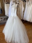 Ivory Weddings Dress Size 12 Vtg Morilee Heavy Beading  Full Tulle Skirt