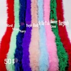 Fluffy Turkey Boa 50g Extra Thick Marabou Fluffy Boa Feather Trim  6 Ft 2 Yards
