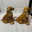 Royal Hager Pottery Cocker Spaniel Dog Figurine   1950s   Large Size  Set Of Two