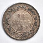 1898 Newfoundland 50 Cents - Large W