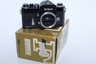 Vintage Black Nikon F 35mm Slr Film Camera  Prism Finder  Box  Instructions  Cap