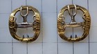 Brass Fancy Shoe Buckles  Sold As A Pair  18th Century Reproduction Sff