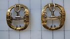 Brass Fancy Shoe Buckles  Sold As A Pair  Santa  18th Century Reproduction Sff