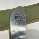 Vintage Military Hand Forged Bolo Machete   Canvas Sheath 20    Great Cond   Vtg
