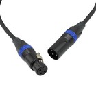 2x 3pin Professional Light Dmx Signal Xlr Cable Locking For Dmx512 Stage Dj 10ft