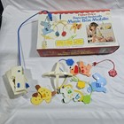 Vtg 1982 Fisher Price Dancing Animals Music Box Mobile Toy Complete Works