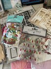 Huge Lot Of Stickers  Stencils  Paper  Embellishments For Scrapbook  Collage  Jo