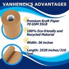 36x 2520  210   Brown Kraft Paper Roll  Craft Paper  Wrapping Paper For Bullet