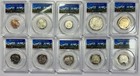 2017-s Enhanced Set Pcgs Sp 70 First Day Issue Denver Ana 10 Coin Set