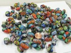 2 Pounds Assorted Shapes And Sizes India Handmade Multicolor Glass Bead  d-11     