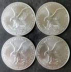 Lot Of Four 2024  1 American Silver Eagle Dollars