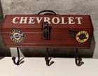 Rare Chevrolet Official Branded Wall Mounted Toolbox Hook Rack