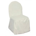 50 Ivory Polyester Banquet Chair Covers Wholesale Wedding Party Decorations