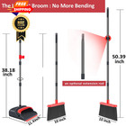 Kelamayi Upgrade Broom And Dustpan Set  With Combo Black red