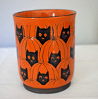 Halloween Black Cats Pumpkins Orange Coffee Mug By Spectrum Designz  2022 Retro