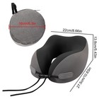 Memory Foam U-shaped Travel Pillow Neck Support Head Rest Car Plane Soft Cushion