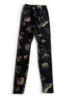Nike High Rise Floral Leggings Size Xs Black Euc