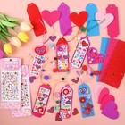 Valentine s Day Gifts For Kids - 401 Pcs Valentine s Day Cards Craft Kit Diy 
