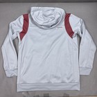 Oklahoma Sooners Jacket Mens Large Gray Football Hoodie Nike Dri Fit Boomer Sec
