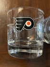 Jack Daniels Philadelphia Flyers Logo Rocks Lowball Whiskey Glasses Set Of 2