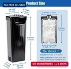 Aquarium Low-water Filter Small Fish Tank Filter For Turtle Reptiles Amphibians