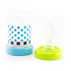  Baby Food Nurser     4  Months Set Of 2- 4oz 100  Silicone Nipple And Spoon Bpa 