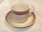 Original---santa Fe Railroad China Cup   Saucer In The Mimbreno Pattern-original