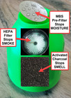 Smoke Buddy Original Replaceable Pre-filters By Mybuddysaver Personal Air Filter