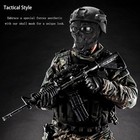 Skull Mask Full Face Tactical Masks For Cs Survival Games 19cmx18cm  Black 