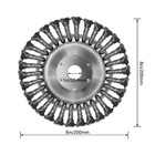 8  Steel Wire Wheel Brush Grass Cutter Weed Eater Trimmer Head Garden Cleaning