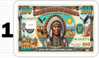 Native American Bill Credit Atm Debit Gift Card Skin Sticker Chief Indian Dollar