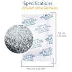 15 Pack 20 Gram Silica Gel Packs Desiccant Packets For Storage Moisture Packs