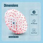 3pcs Shower Caps  Elastic Reusable Waterproof Plastic Shower Cap For Women Ladie