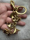 Coach Enamel Letters Key Chain Ring Bag Purse Charm Charm