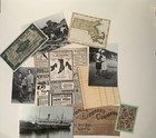150pcs  Antique vintage Inspired Junk Journal Ephemera Lot Scrapbooking Paper
