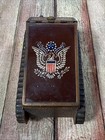 Antique Wwi Era Us Army Tank Copper Cigarette Holder Snuff Box Officer   s Desk