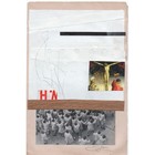 Original Mixed Media Modern Art Collage  aureity  6 25x10  Signed