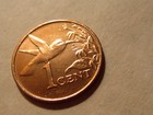 1999 Trinidad And Tabago 1 Cent Coin Hummingbird Animal Bird Bu Coin Jewelry