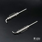 Lesu 1 14 Metal Chimney 1pair For Tamiya Rc Tractor Car Truck Replacement Parts