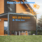 90  Patio Sun Shade Cloth Privacy Screen Pergola Car Ports Canopy With Grommets