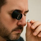 10x Jewelers Loupe Magnifying Glass Coin Magnifier Eye Loop Pocket Jewelry 2 Pcs