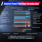 2 4 5 6-16 Channel Mixing Console Sound Usb Bluetooth Live Studio Audio Mixer
